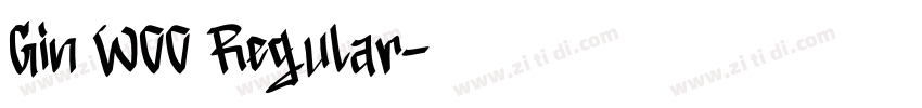 Gin W00 Regular字体转换